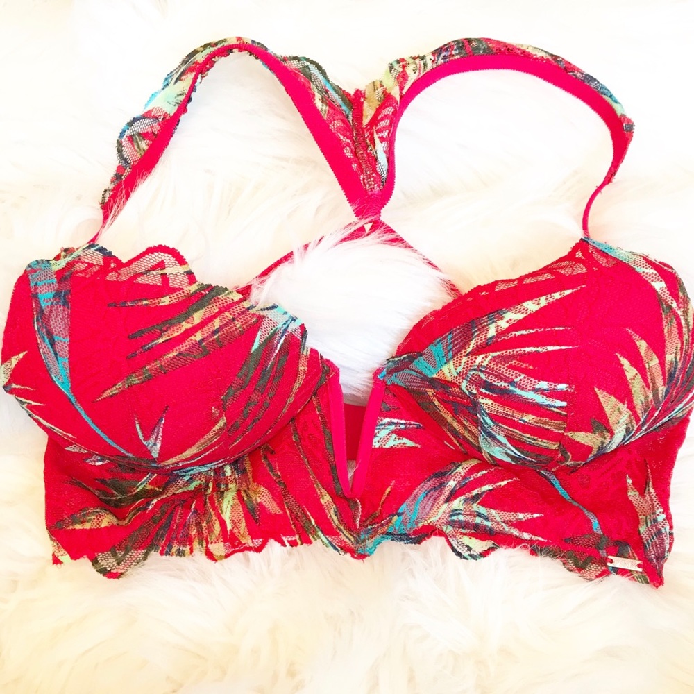 PINK Victoria’s Secret “date push up” Lace Bra